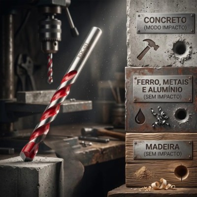 Broca Multi Materiais 04.00MM X 75MM | ROCAST