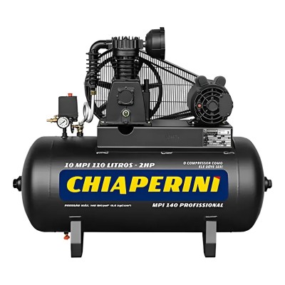 Compressor de ar 2.0hp 10/110l 110/220v blue chiaperini
