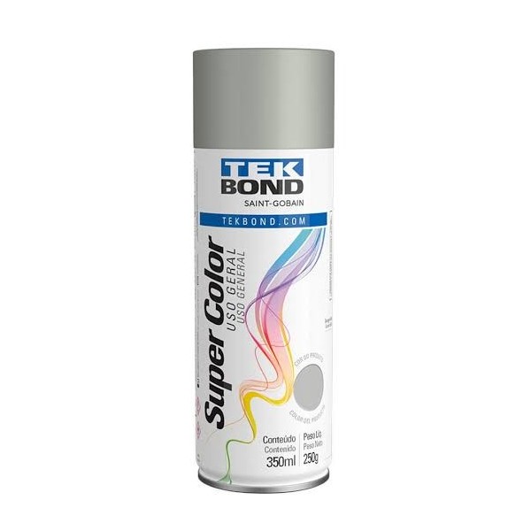 Tinta Spray Alumínio 350ml (250g) - Tekbond