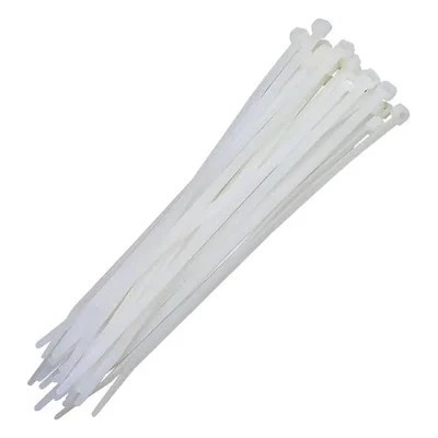 Abraçadeiras Nylon Enforca Gato 3,6 X 250mm branca 100 Unid.