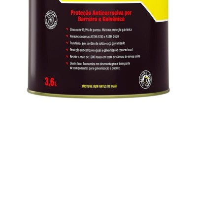 CRZ Composto para Galvanização a Frio 3,6 L Quimatic Tapmatic DB3