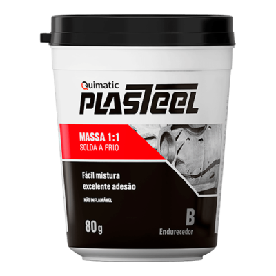 Plasteel Massa 1:1 Solda a Frio 450 g Quimatic Tapmatic PM1