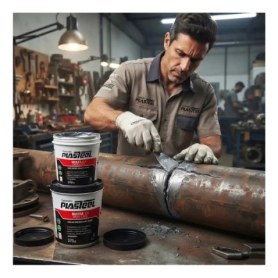 Plasteel Massa 1:1 Solda a Frio 450 g Quimatic Tapmatic PM1