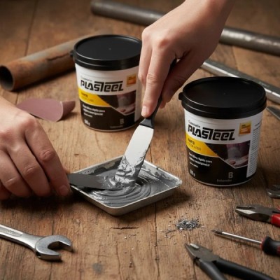 Plasteel Massa 1:1 Solda a Frio 250 g Rápida Quimatic...