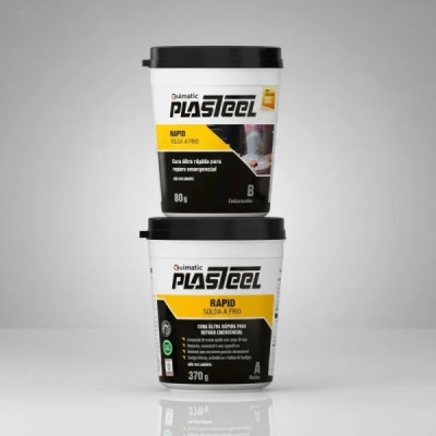 Plasteel Massa 1:1 Solda a Frio 250 g Rápida Quimatic...