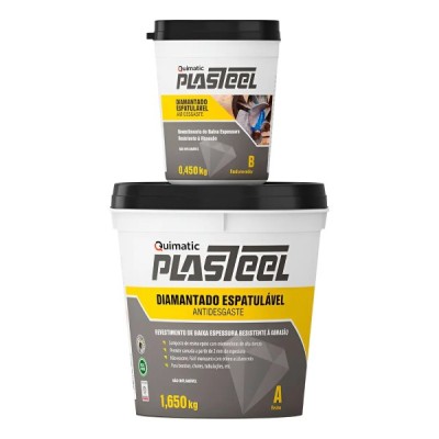 Plasteel Diamantado Espatulável 2,1 kg Quimatic Tapmatic PE2