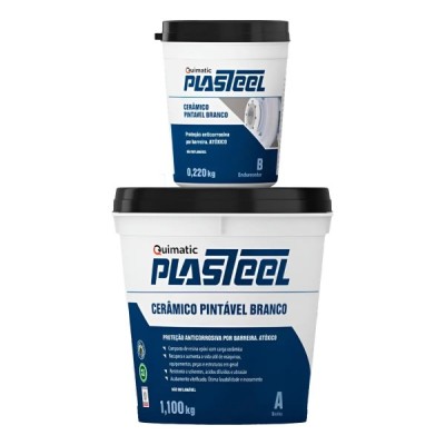 Plasteel Cerâmico Branco 1,300 kg Quimatic Tapmatic PB2