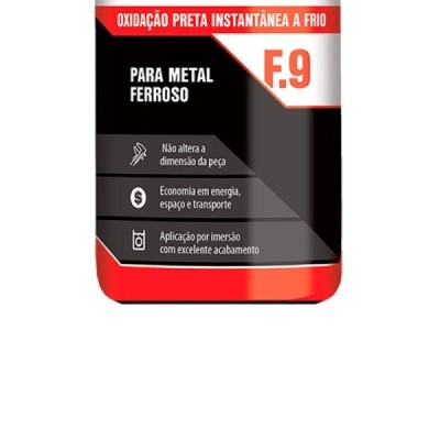 Oxiblack F9 Oxidação Preta a Frio 1 L Quimatic Tapmatic CA1