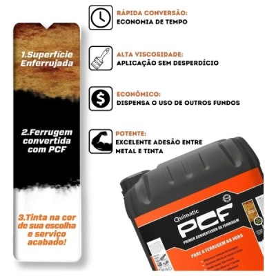 PCF Fundo Conversor de Ferrugem 20 L Quimatic Tapmatic DD5