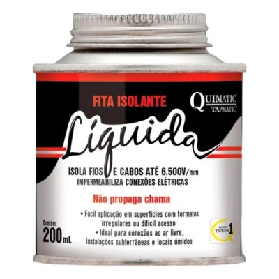 Fita Isolante Líquida Vermelha 200 mL Quimatic Tapmatic BH1