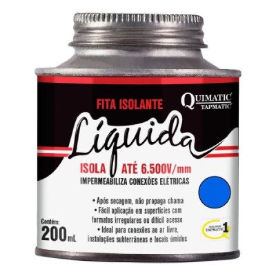 Fita Isolante Líquida Azul 200 mL Quimatic Tapmatic BA1