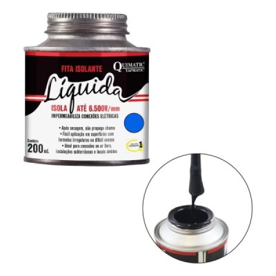Fita Isolante Líquida Azul 200 mL Quimatic Tapmatic BA1