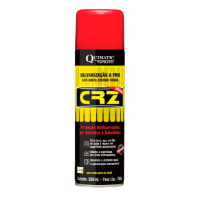 CRZ Galvanização a Frio Spray 300 mL Quimatic Tapmatic DM1