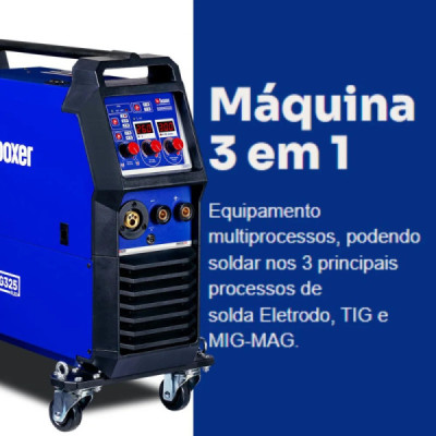 INVERSORA DE SOLDA 300A 380V HARDMIG325FLEX