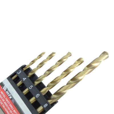 Kit de broca a/r 3.0 a 8.0 com 05 peÇas mtx