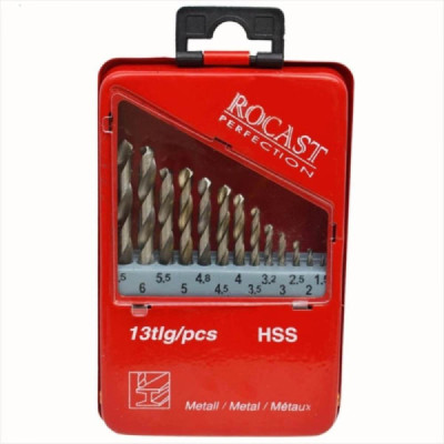 Kit de Broca A/R 1.5 a 6.5 c/ 13 pçs - Rocast