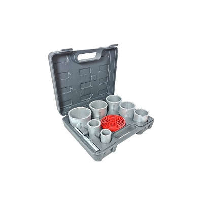 Kit Serra-Copo p/ Concreto jg c/ 09 pçs 33 a 83mm Tungstênio