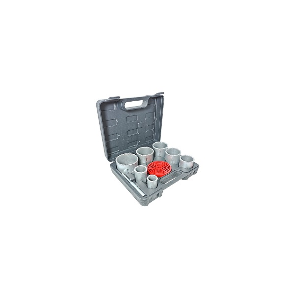 Kit Serra-Copo p/ Concreto jg c/ 09 pçs 33 a 83mm Tungstênio