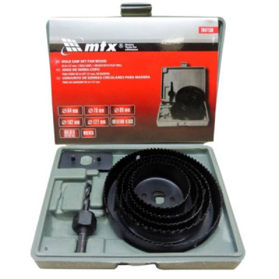Kit Serra-Copo p/ Madeira Jogo c/ 08 pçs 64 a 127mm