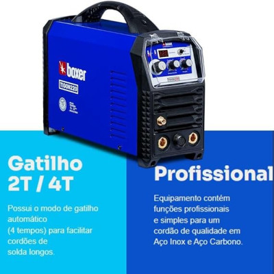 INVERSORA DE SOLDA 220A 220V DC TIG TIGON220