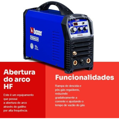INVERSORA DE SOLDA 220A 220V DC TIG TIGON220