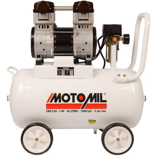 Compressor de ar 2.0hp 8/46l 120lbs mono220v motomil