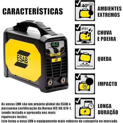 INVERSORA DE SOLDA 160A 220V LHN162I DV