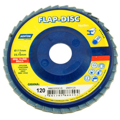 FLAP DISC 4.1/2\\" GR 120 R822 EVOLUTION INOX