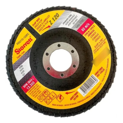 FLAP DISC 4.1/2\" GR 120 COSTA FIBRA FDS115-120FC
