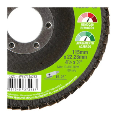 FLAP DISC 4.1/2\\" GR 80 CLASSIC R801