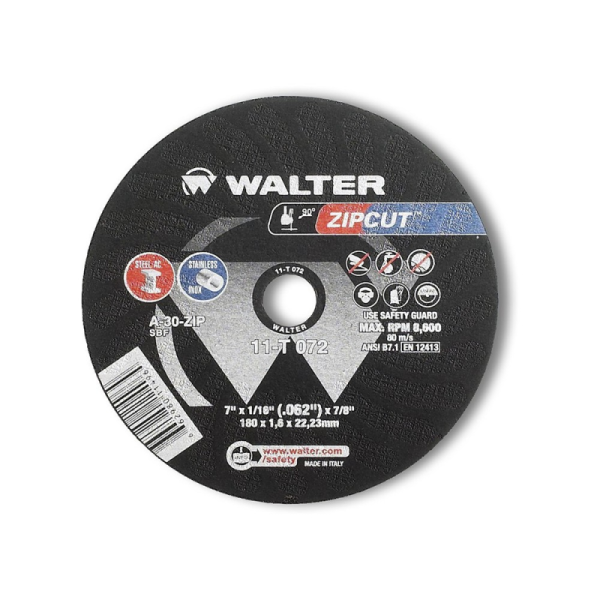 DISCO DE CORTE 7\"x1.6(1/16\")x7/8\" ZIPCUT 11T072.4