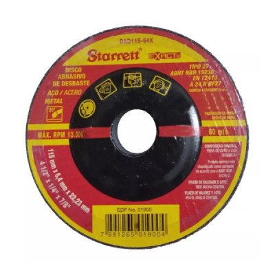 DISCO DE DESBASTE 4.1/2x1/4x7/8 DAD11564X