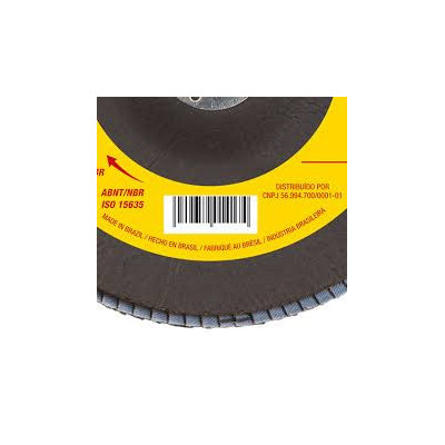 FLAP DISC 4.1/2\" GR 60 COSTA FIBRA FDS115-60FC