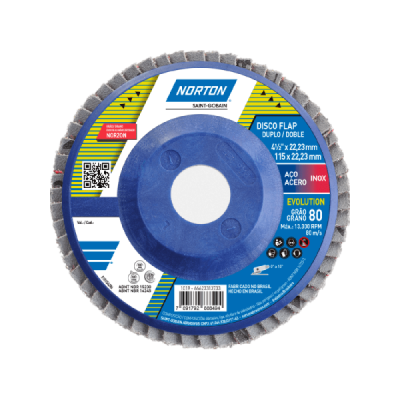 FLAP DISC 4.1/2\" GR 80 R-822 EVOLUTION
