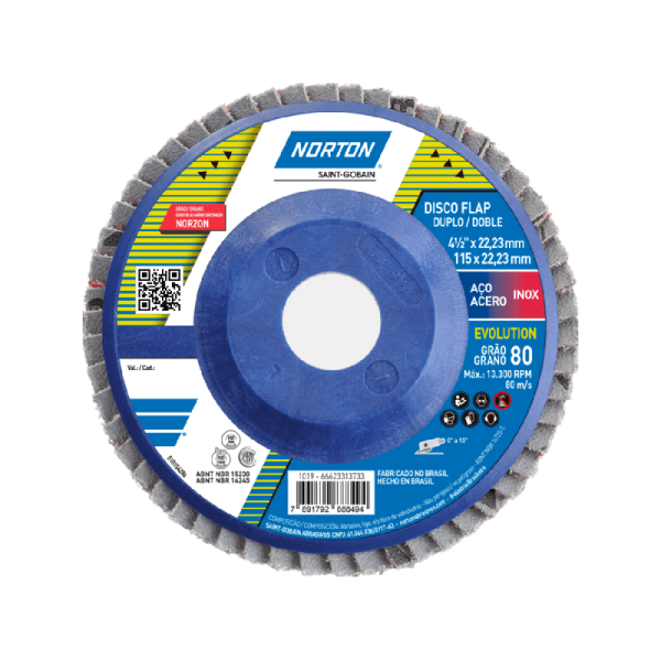 FLAP DISC 4.1/2\" GR 80 R-822 EVOLUTION