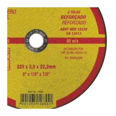 DISCO DE CORTE 9\"x1.9(5/64\")x7/8\" DAC230-24