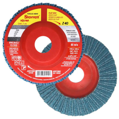 FLAP DISC 4.1/2\\" GR 40 COSTA PVC EXACT