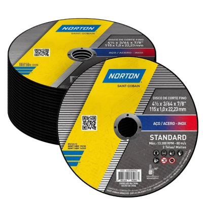 DISCO DE CORTE 4.1/2\"x1.0x7/8\" STANDART INOX C/24