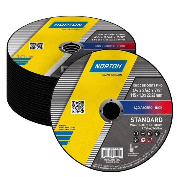 DISCO DE CORTE 4.1/2\"x1.0x7/8\" STANDART INOX C/24