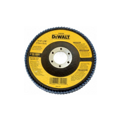 Flap Disc 4.1/2 GR 60 Zirconado Fibra DE WALT