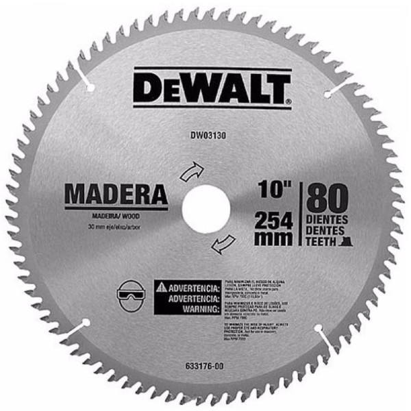 Serra Circular WIDEA 10X80D X 30F P/ Madeira DEWALT