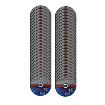Disco corte metal/inox 3m i-plus 115x1,0x22,2mm kit com 50un