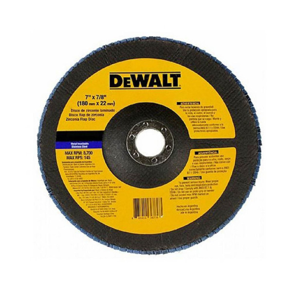 Flap Disc 7 Gr 40 Zirconado Nylon - Dewalt