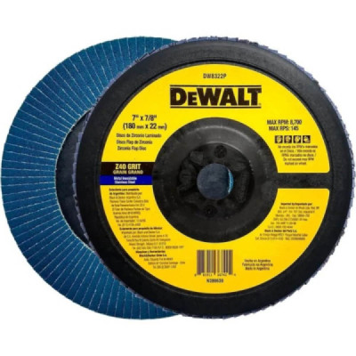 Flap Disc 7 Gr 40 Zirconado Nylon - Dewalt