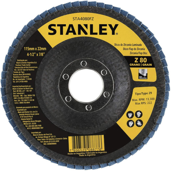 Flap Disc 4.1/2 gr 60 - Stanley