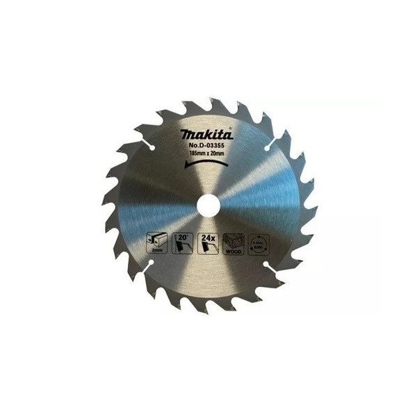 Serra widea madeira 185mm 24 dentes makita