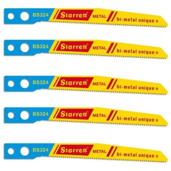 Kit c/ 5 Lâminas Serra Tico-Tico BS324 65mm 24D - Starrett