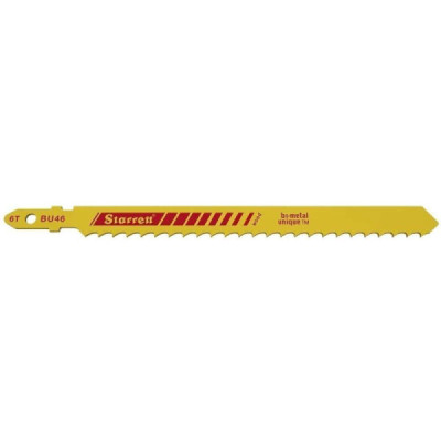 Kit com 5 lÂminas serra tico tico starrett bu46 100mm x6d