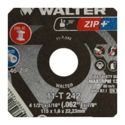 Disco de Corte 4.1/2x1.6x7/8 zip 11T242 - Walter
