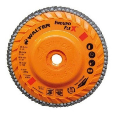 Disco lamelar enduro-flex 4.1/2 m14 gr 40 06b424 walter